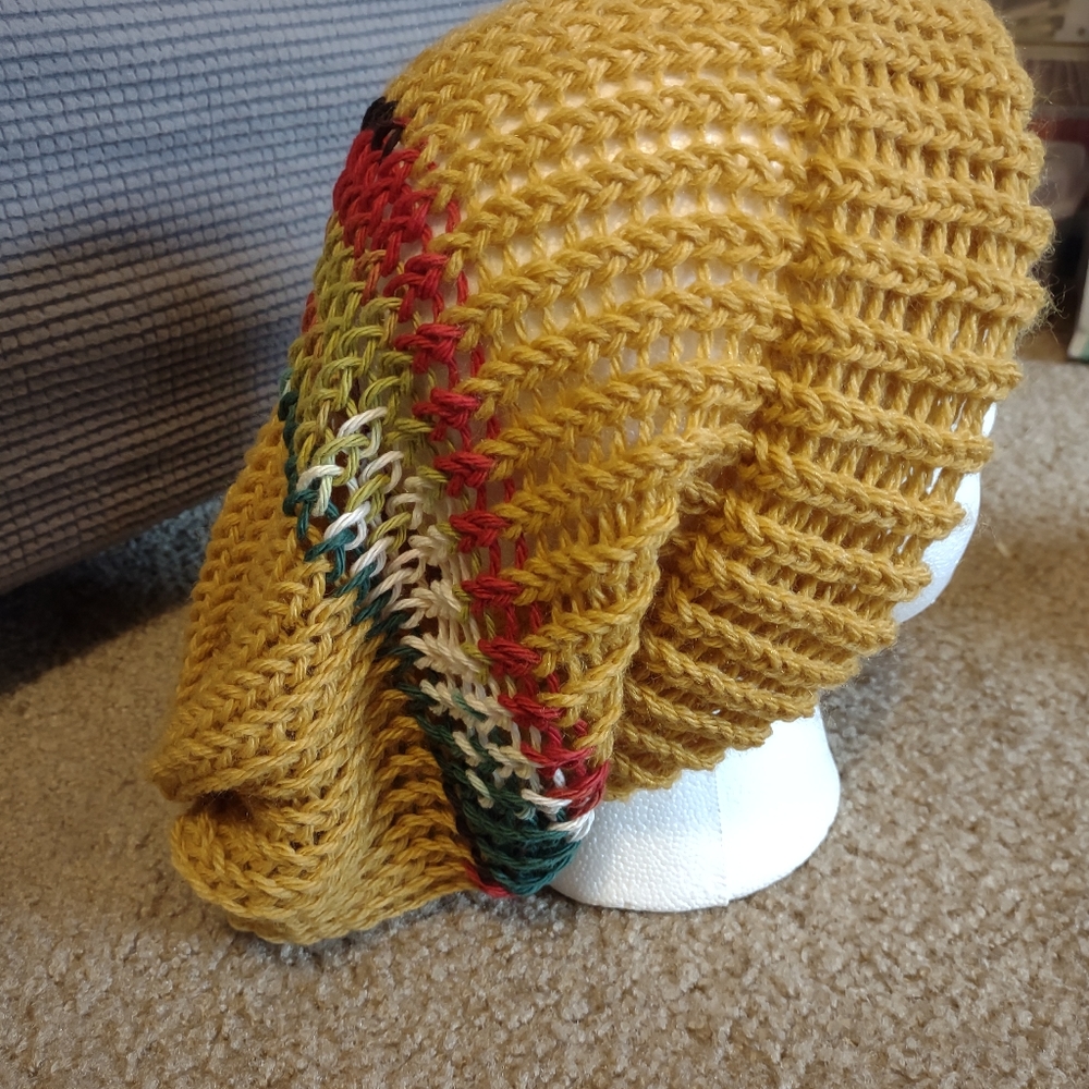 Handmade Slouchy Knit Beanie OOAK